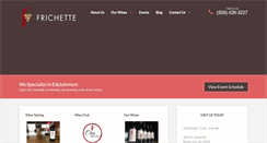 Desktop Screenshot of frichettewinery.com